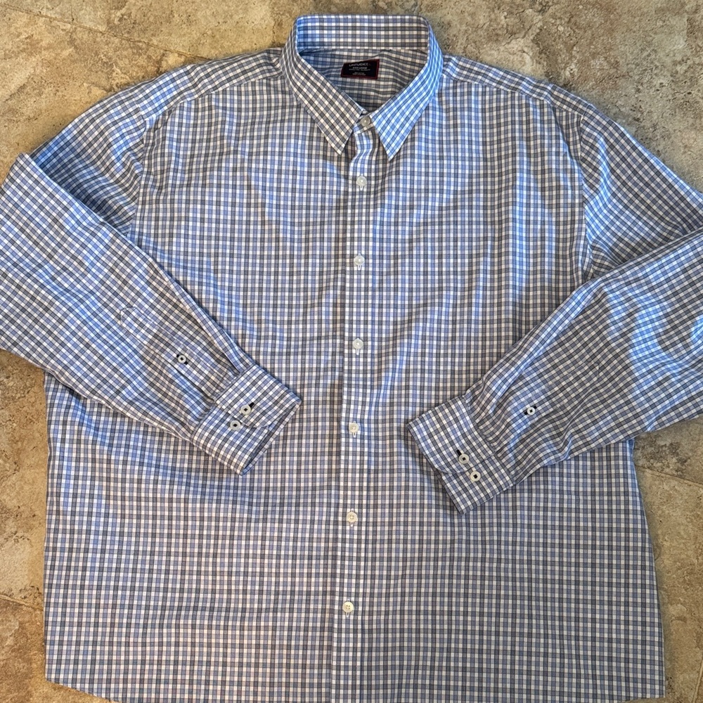 UNTUCKit Men's long sleeve Plaid Shirt size 3XL durif wf
